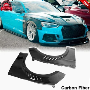For Audi S5 A5 B9 B9.5 2017-2020 Real Carbon Front Fender Side Vent Trims 2PCS - Bild 1 von 13