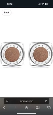 Sombra de ojos impermeable L'Oreal Paris infalible 24 horas, 890 color topo bronceado, LOTE DE 2 Foto 1 de 3