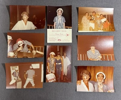 Halloween Pirate Costumes Snapshots Photo Lot 1980s 5” X 3.5” - Image 1 of 4