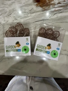 2-Garden Party Copper Metal Thread Light Set 10 LED Battery Operated Lights  New - Picture 1 of 6