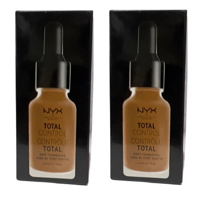 Pack of 2 NYX Total Control Drop Foundation, Nutmeg # TCDF16.5 - Image 1 of 4