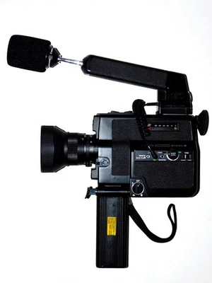 Cámara de película con sonido Canon 514XL-S Super 8 con manual, estuche, 2 micrófonos y más Foto 1 de 4