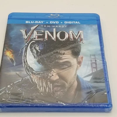Venom (Blu-ray + DVD + digital, 2018) NEW SEALED FREE SHIPPING Foto 1 de 4