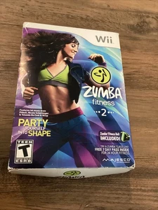 Nintendo Wii Zumba Fitness 2 2011 gioco e cintura nuovo SIGILLATO nella scatola - Foto 1 di 5