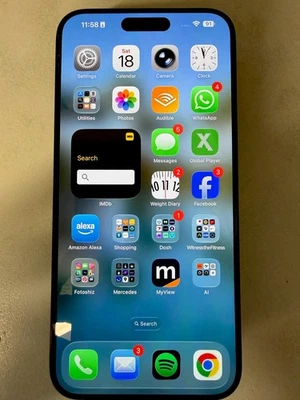 Apple iPhone 15 Pro Max 256GB Blue Titanium - Unlocked, A+ with 2 x cases  - Image 1 of 4