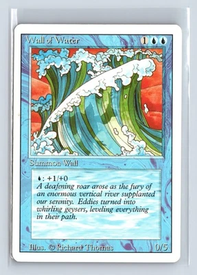 WALL OF WATER – MTG Magic the Gathering Card – Revised – Uncommon - Image 1 of 4