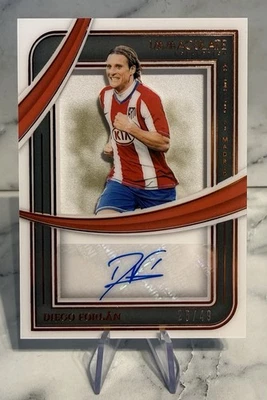 2024-25 Panini Immaculate Diego Forlan Auto /49 Shadowbox Atletico Madrid - Image 1 of 3