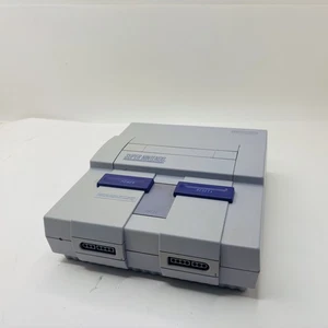 Consola Super Nintendo SNS-001 gris cubierta de control solamente - probada y funcionando - Imagen 1 de 10