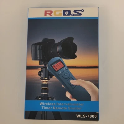 RGBS Wireless Intervalometer Timer Remote Shutter WLS-7000 For DSLR Cameras NEW - Image 1 of 4