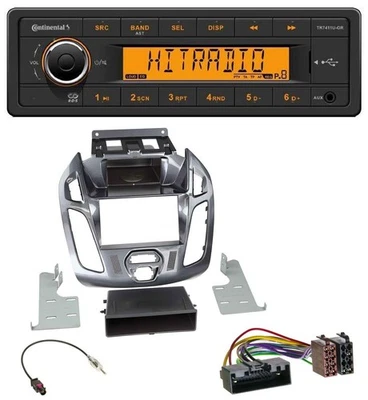 Continental 1DIN USB AUX MP3 Autoradio für Ford Connect Transit 12-18 ohne Displ - Bild 1 von 4
