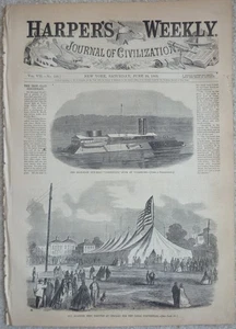 1863 Harper's Weekly 20 de junio, Guerra Civil, Batalla de Jackson, Mississippi, México - Imagen 1 de 8