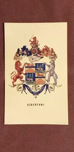 Stemma Albertoni Famiglia nobile Cromolitografia del 1880 Annuario nobiltà - Imagen 1 de 1
