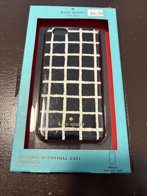 Kate Spade Black/White Paintery Check Hybrid Hardshell Case- iPhone 6 6s - Image 1 of 4