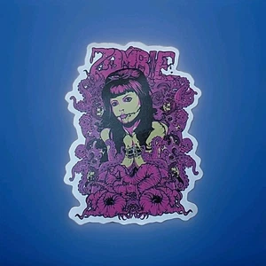Purple Zombie Girl Sticker - Picture 1 of 6