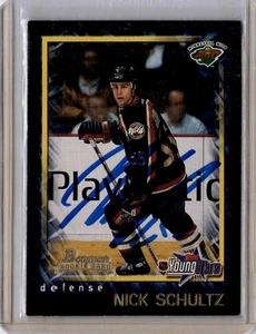 Nick Schultz Wild Signed Auto 2001-02 Bowman #128 - Picture 1 of 2