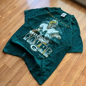 1999 Vintage NFL Brett Favre Green Bay Packers graphic tee | size L - Picture 1 of 7