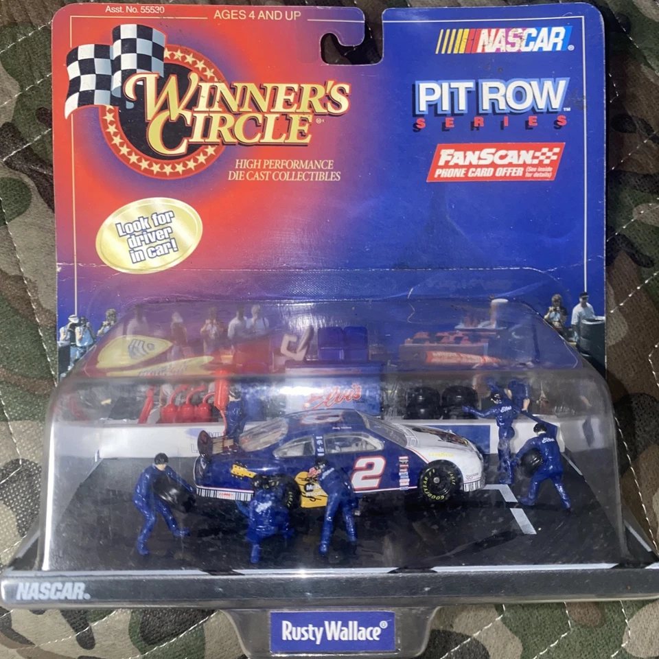 Winners Circle Nascar Pit Row Series Rusty Wallace #2 Elvis Car 1:64 Diecast Foto 1 de 4