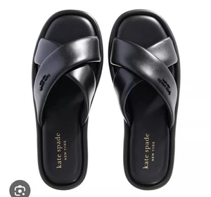 Kate Spade New York RIO SLIDE - Mules - black Size UK 7 RRP £160 - Picture 1 of 8
