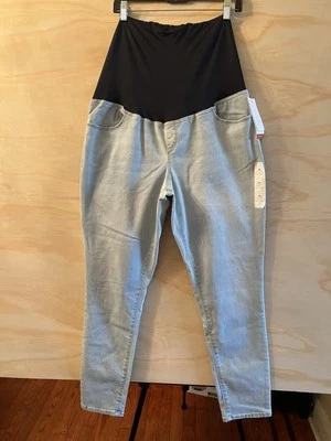 NWT Isabel Maternity  90s STRAIGHT Blue Jeans STRETCH  Women's Size 16 - Image 1 of 4