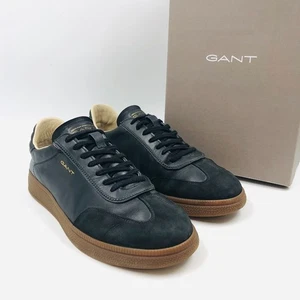 Zapatillas deportivas con cordones de cuero negro GANT para hombre Zapatos EUR 43 UK 8.5 US 9.5 - Imagen 1 de 17