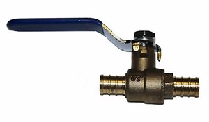 (10) 1/2" PEX x PEX Lead Free Brass Full Port Ball Valves 600 WOG - Picture 1 of 1