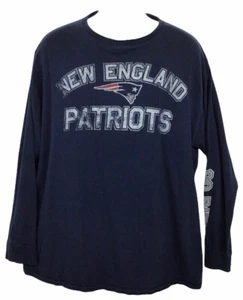 NFL Team Apparel New England Patriots Camisa Talla 2XL Mangas Largas Camiseta Fútbol Americano - Imagen 1 de 5