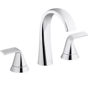 Grifo de baño Kohler Cursiva amplio de 2 manijas cromado pulido R30579-4D-CP - Imagen 1 de 8