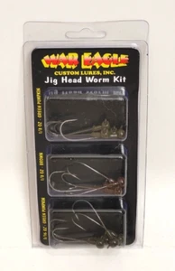 War Eagle Jig Head Worm Kit 1/8 oz & 3/16 Fishing Hooks - Picture 1 of 1