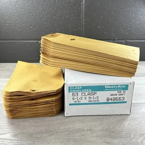 6 ½” x 9 ½” Kraft Clasp Catalog Envelope Centre Seam 28lb Brown Craft - 90 Piece - Picture 1 of 11