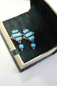 ORECCHINI PENDENTI ARGENTO PASTA DI TUCHESE EARRING ---36 - Imagen 1 de 3