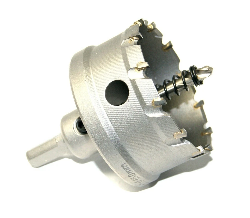 Lochsäge Hartmetall HM Bohrkrone Kreisschneider für Edelstahl 14-150 mm Bohrer - Bild 1 von 2