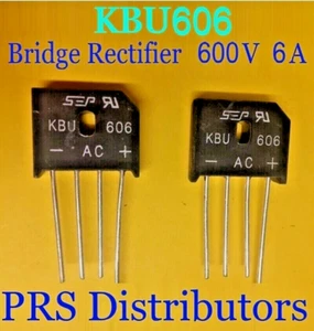 KBU606 Diode Bridge Rectifier 6A 600V 2 pieces NEW USA SELLER - Picture 1 of 4