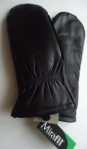 Seattle Echtleder Fäustlinge mit Fingerschlitzen, schwarz Style12 - Bild 1 von 5