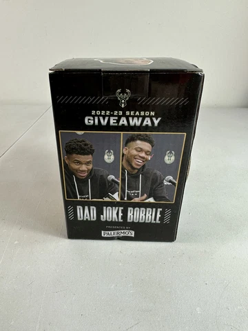 GIANNIS ANTETOKOUNMPO 2022-23 BUCKS SEASON GIVEAWAY DAD JOKE BOBBLE HEAD Cover