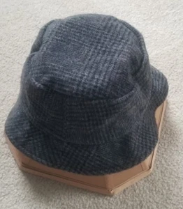 COUNTRY GENTLEMAN MEN'S HAT SIZE LARGE HOUNDSTOOTH WOOL BUCKET HAT MADE IN USA - Picture 1 of 10