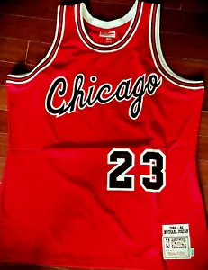 NEW!Rookie Bulls Jordan 100% Authentic Mitchell & Ness Jersey sz 48 XL New 84-85 - Picture 1 of 6