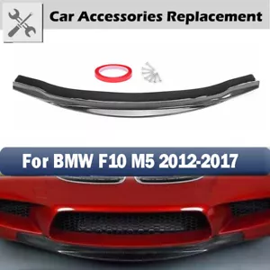 R Style Splitter for 2012-2017 2016 BMW F10 M5 Carbon Look Front Bumper Chin Lip - Bild 1 von 8