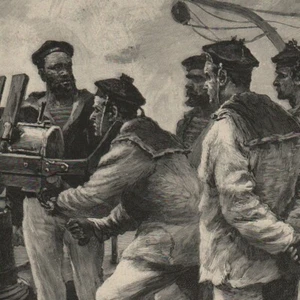La théorie du canon-révolver - Marin Marine Guerre - Gravure de presse 1892 - Picture 1 of 2