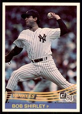 1984 Donruss Bob Shirley Baseball Cards #214