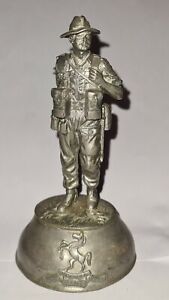 Vintage Chas C Stadden Bren Gunner Royal West Kent Regiment  Pewter Figure
