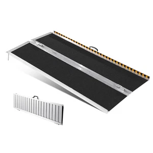 VEVOR Folding Wheelchair Ramp Portable Aluminum Threshold Ramp 183 cm 363 kg - Picture 1 of 12