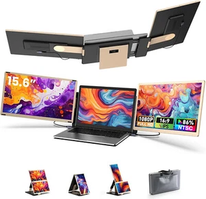 15.6'' Laptop Screen Extender with 86% NTSC FHD 1080P Display, Detachable Tripl - Picture 1 of 7
