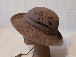 CABELA'S Bucket Fishing Hunting Camping Safari Summer Sun Bonnie Hat - sz S/M - Picture 1 of 8