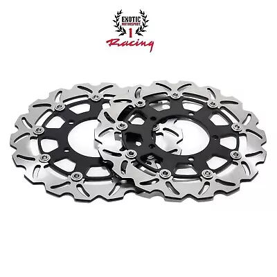 2 Front Brake Disc Rotors Set For Honda CBR650r CB650r Wave Rotors 2019- 2024 - Image 1 of 4