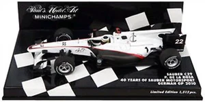 Minichamps 410100122 SAUBER C29 P. DE LA ROSA GERMAN GP 2010 scale model 1:43 - Picture 1 of 5