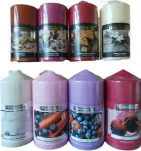 WICKFORD & CO ASSORTED SUMMER SCENTED PILLAR CANDLES - Picture 1 of 12