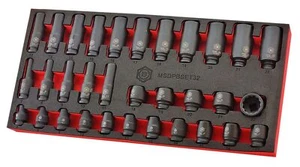 32Pc 3/8" Standard & Deep 12-Point Impact Socket Set By Britool Hallmark - Picture 1 of 7