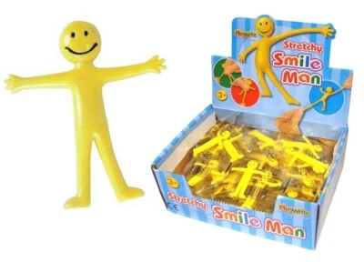 PLAYWRITE GROUP Stretchy Smiley Man Party Bag Filler Children's Fun Toy Mini Stretch Man - 5cm