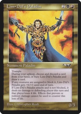 MTG Alliances --- LIM-DUL'S PALADIN --- Uncommon! NM! Magic the Gathering! - Image 1 of 3