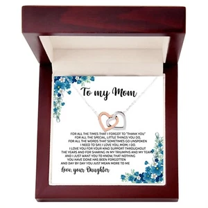 To My Mom Necklace,Mother's Day Gift,Mom Jewelry,Anniversary Gift,Christmas Gift - Picture 1 of 7